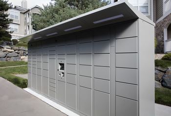 Package locker with 24/7 access to packages